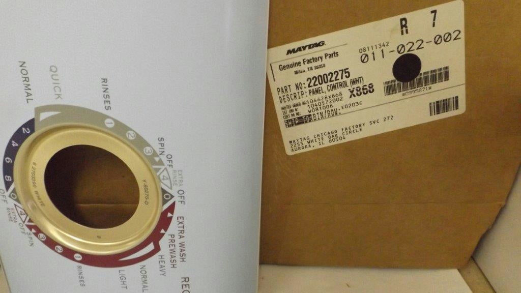 MAYTAG WHIRLPOOL WASHER 22002275 CONTROL PANEL NEW MAYTAG WHIRLPOOL WASHER 22002275 CONTROL PANEL NEW